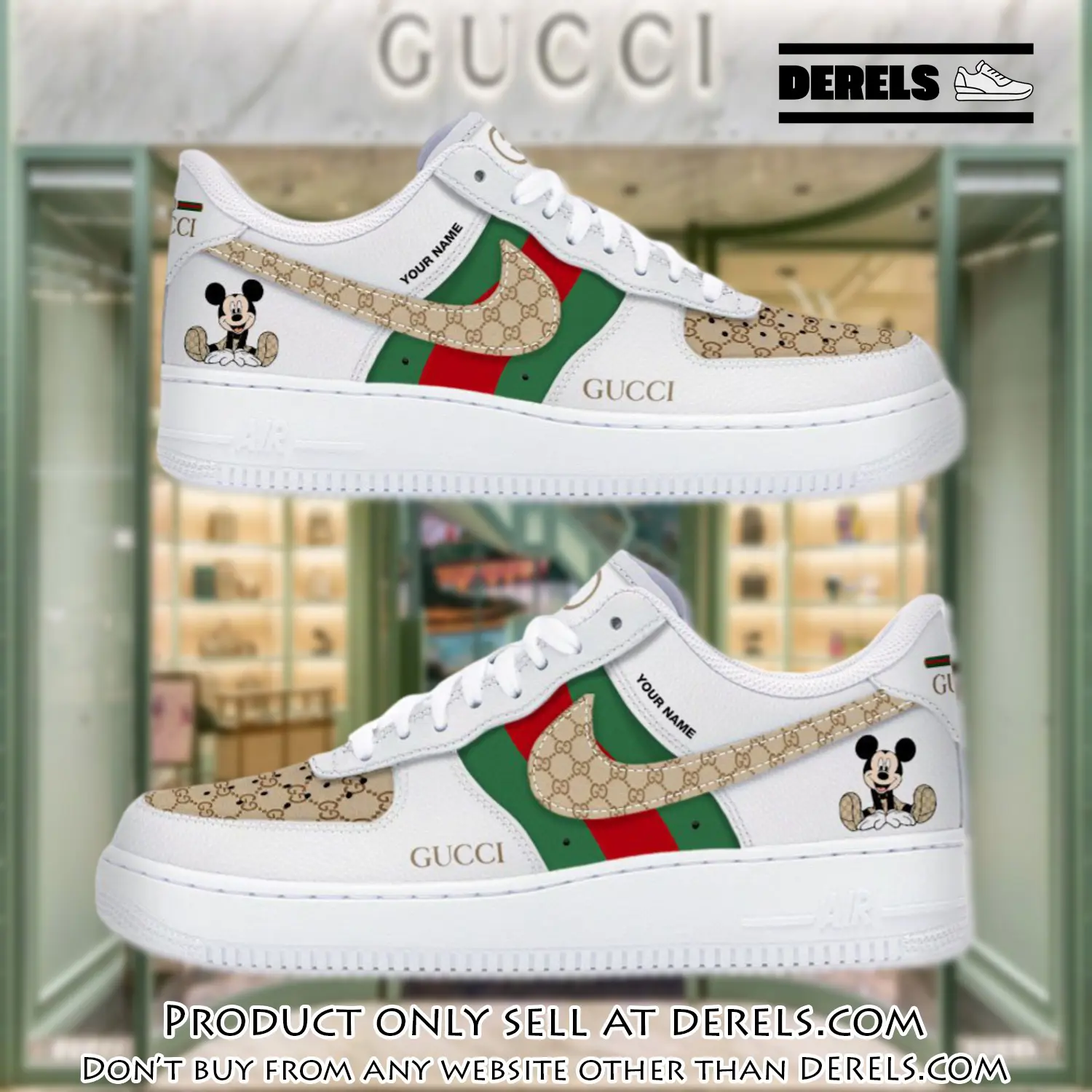 Gucci mickey luxury air force 1 sneakers limited af1 shoes oaf1023 dr0841584